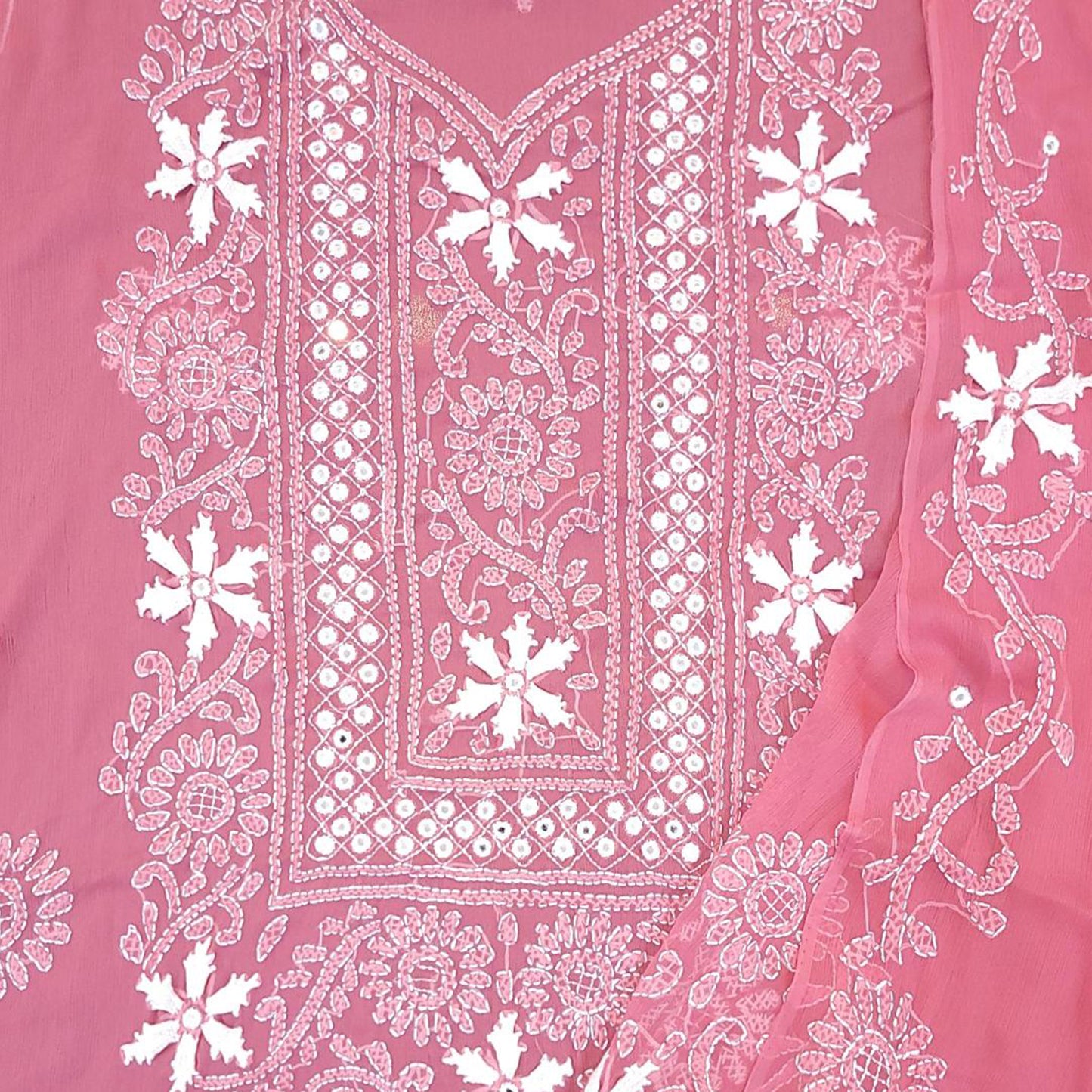 Chikankari Work Chiffon