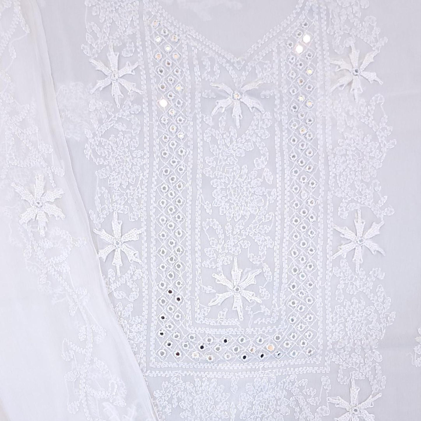 Chikankari Work Chiffon