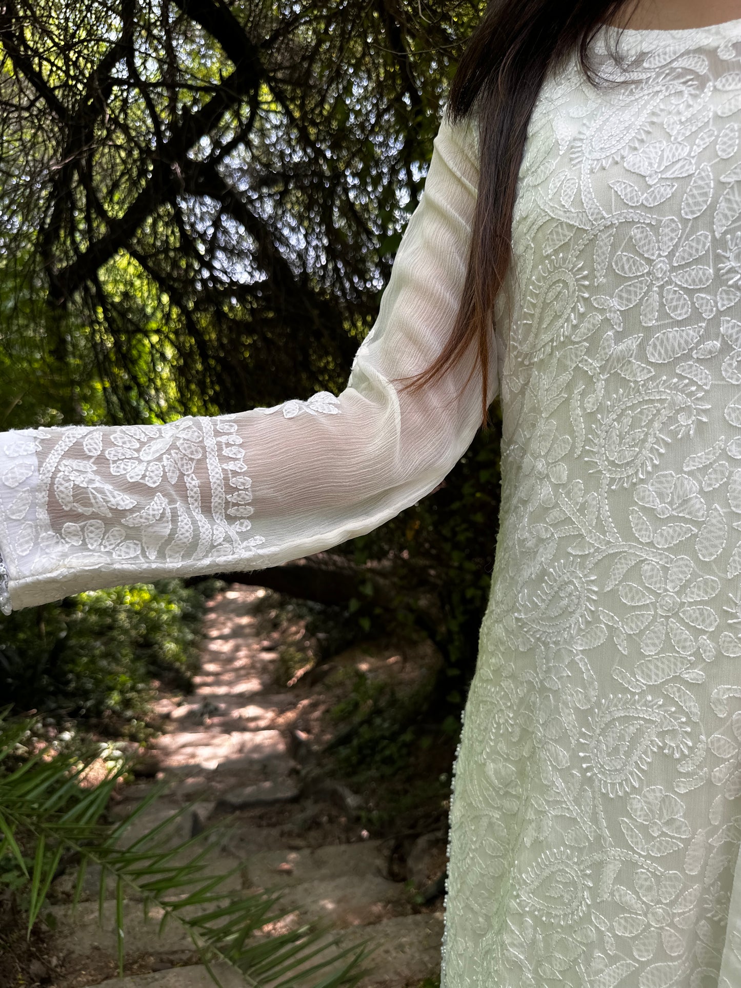 Chikankari Full Jaal work