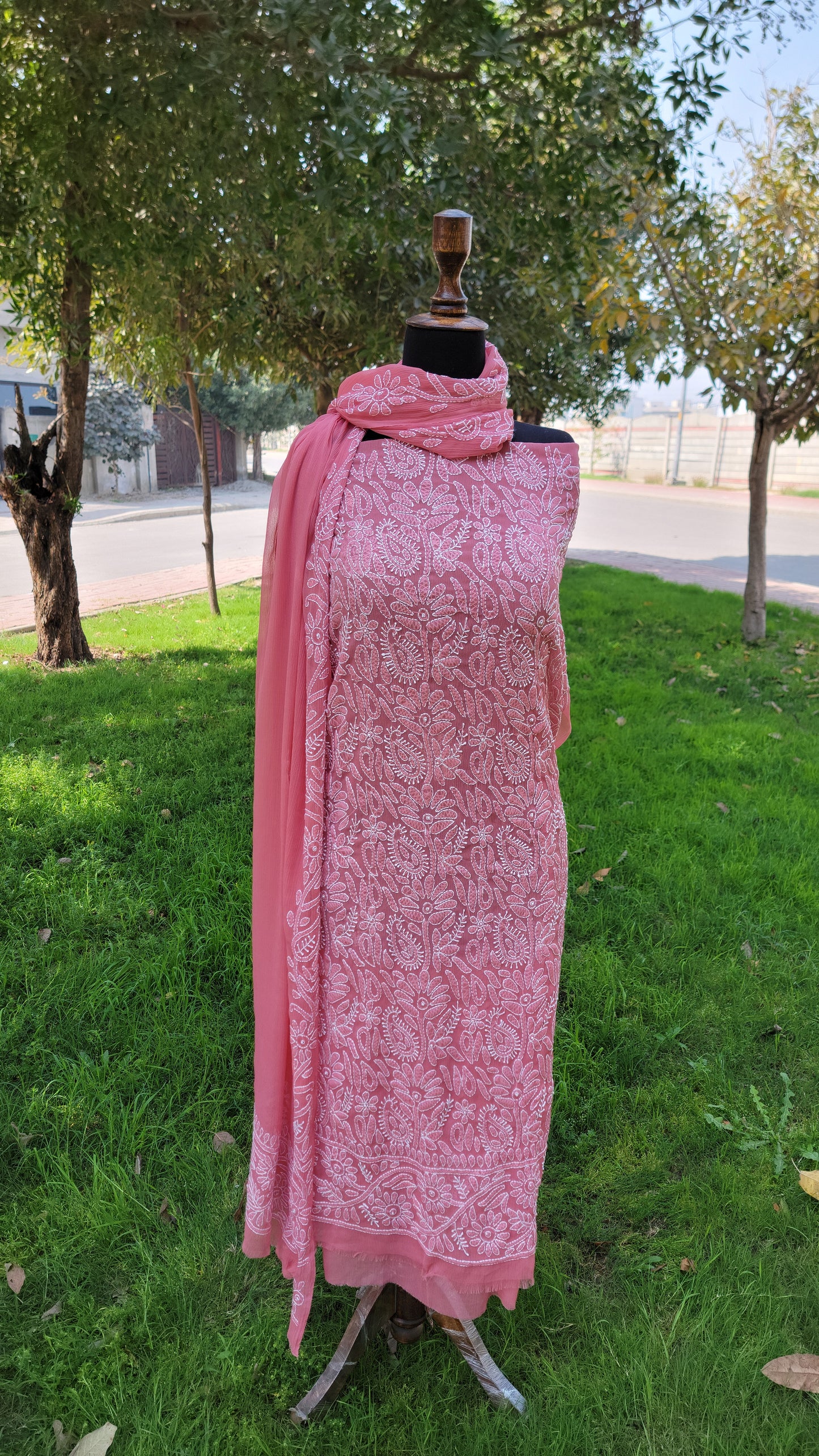 Chikankari Full Jaal work