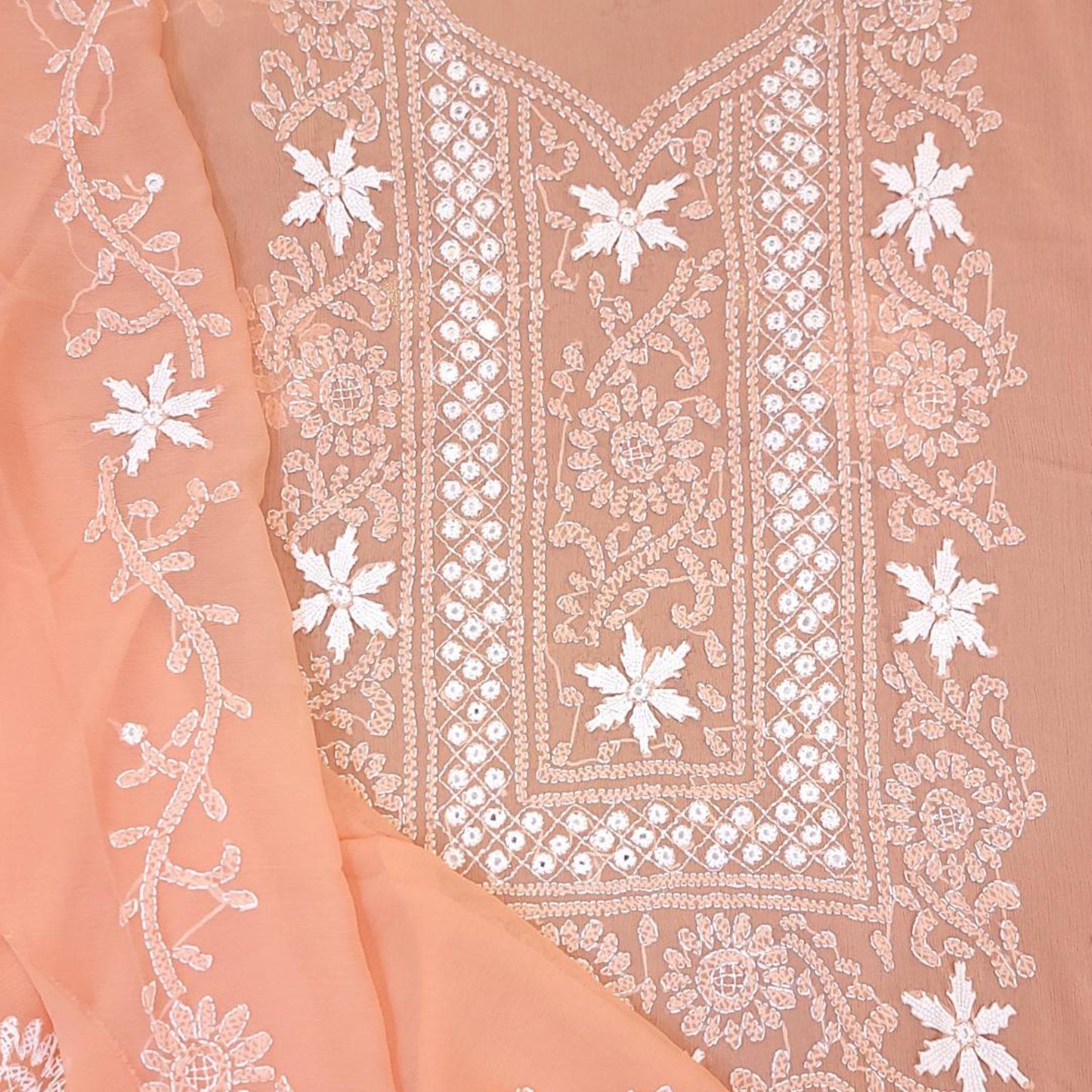 Chikankari Work Chiffon