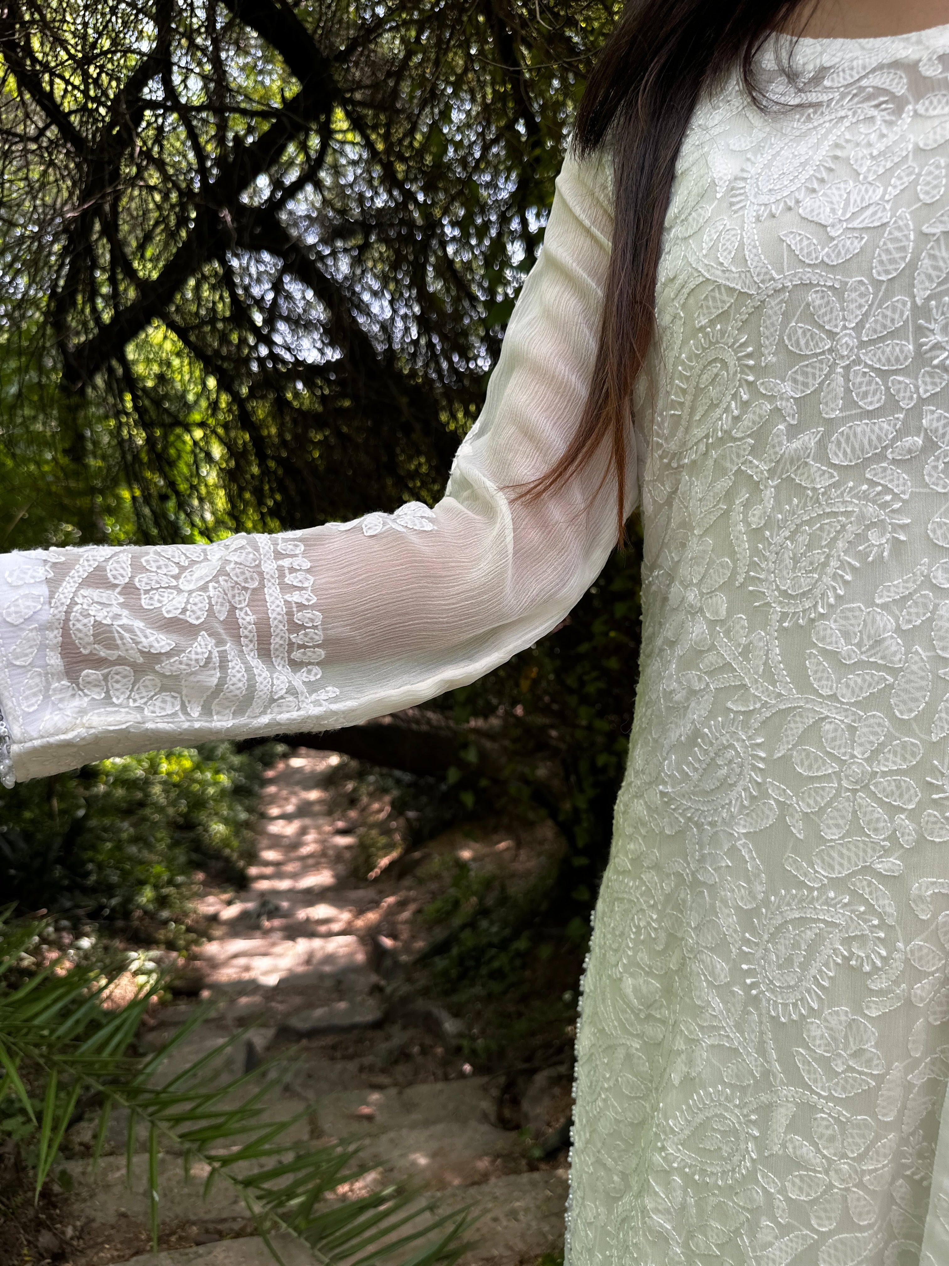 Chikankari Full Jaal work