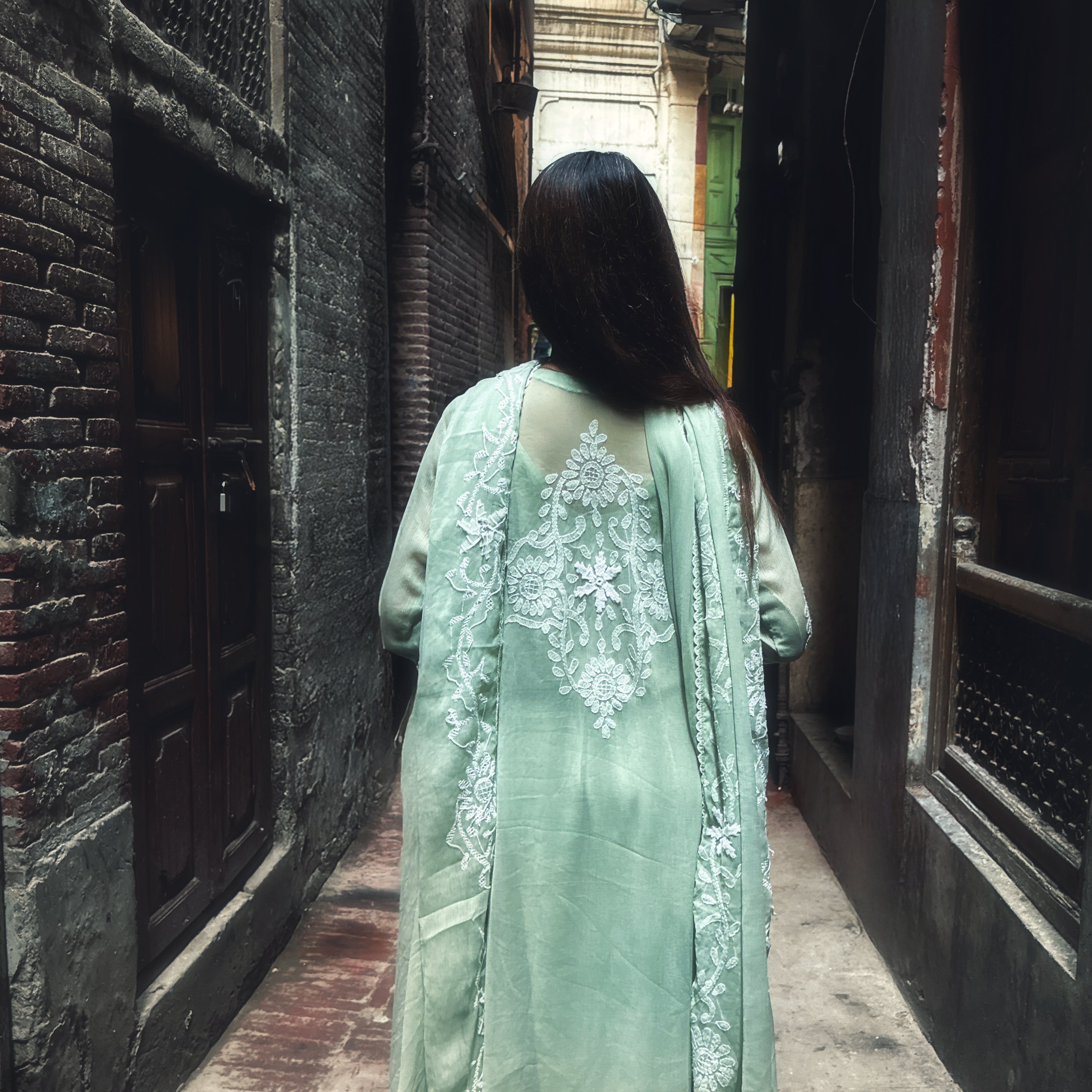 Chikankari Work Chiffon