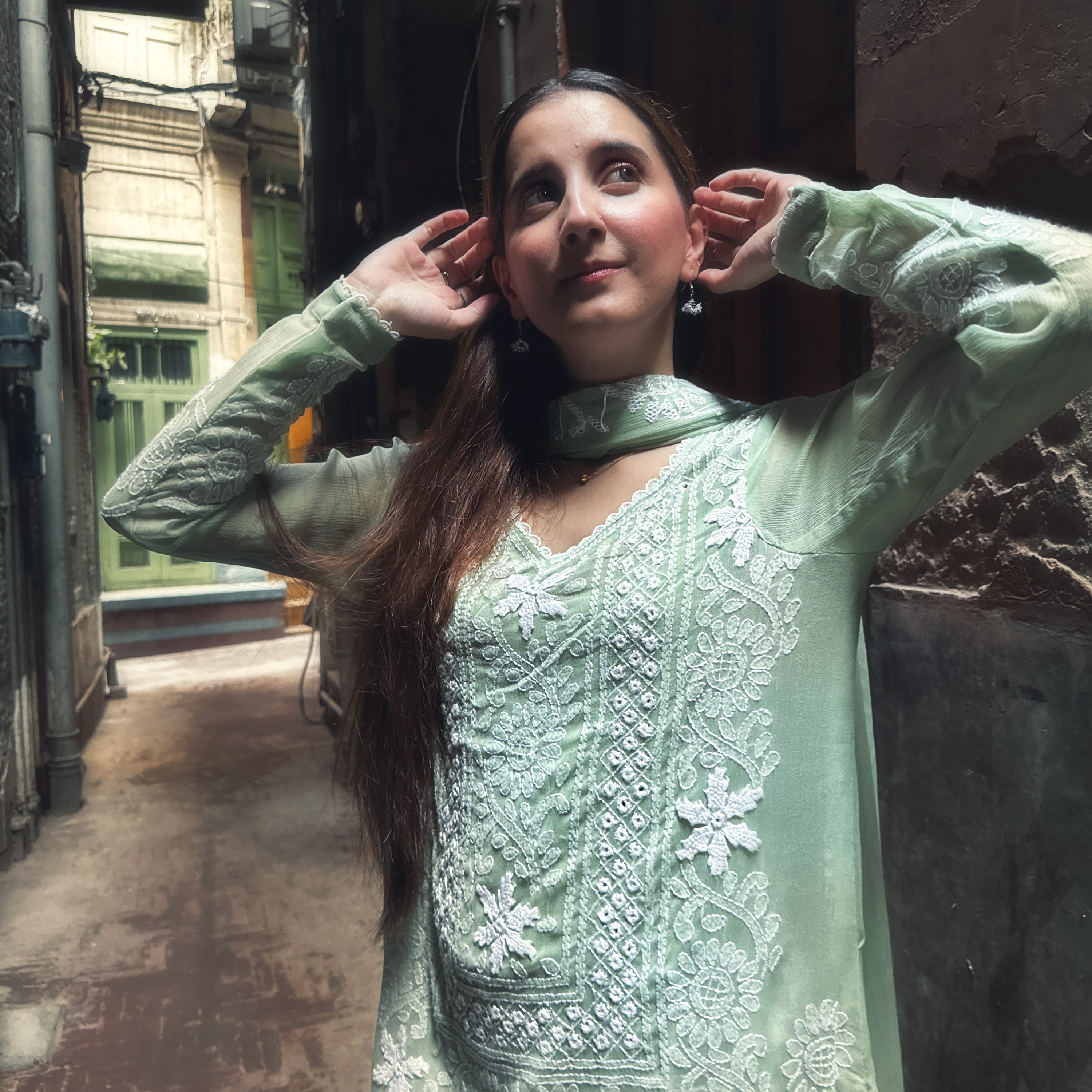 Chikankari Work Chiffon