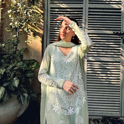 Chikankari Work Chiffon