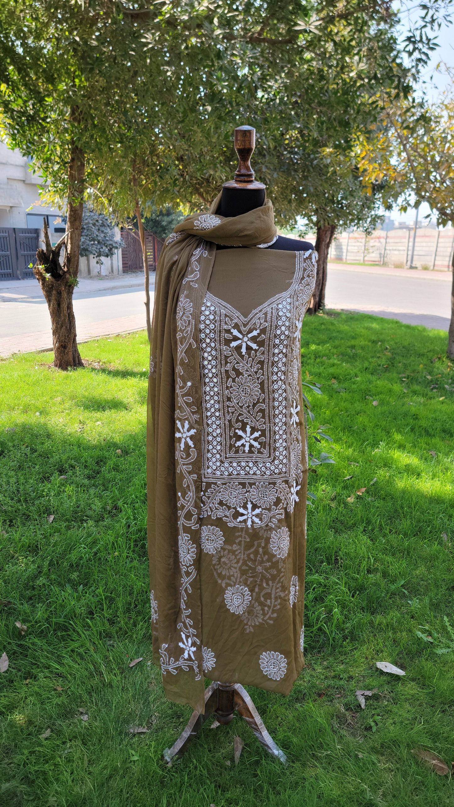 Chikankari Work Chiffon