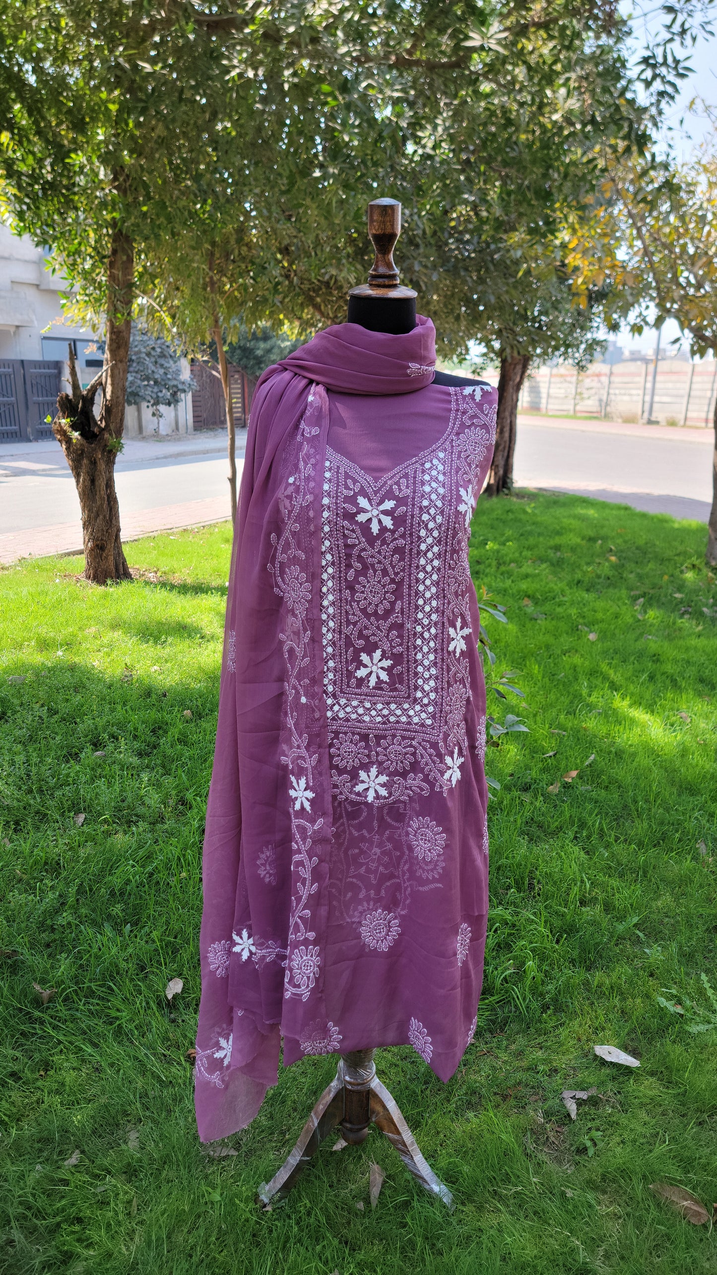 Chikankari Work Chiffon