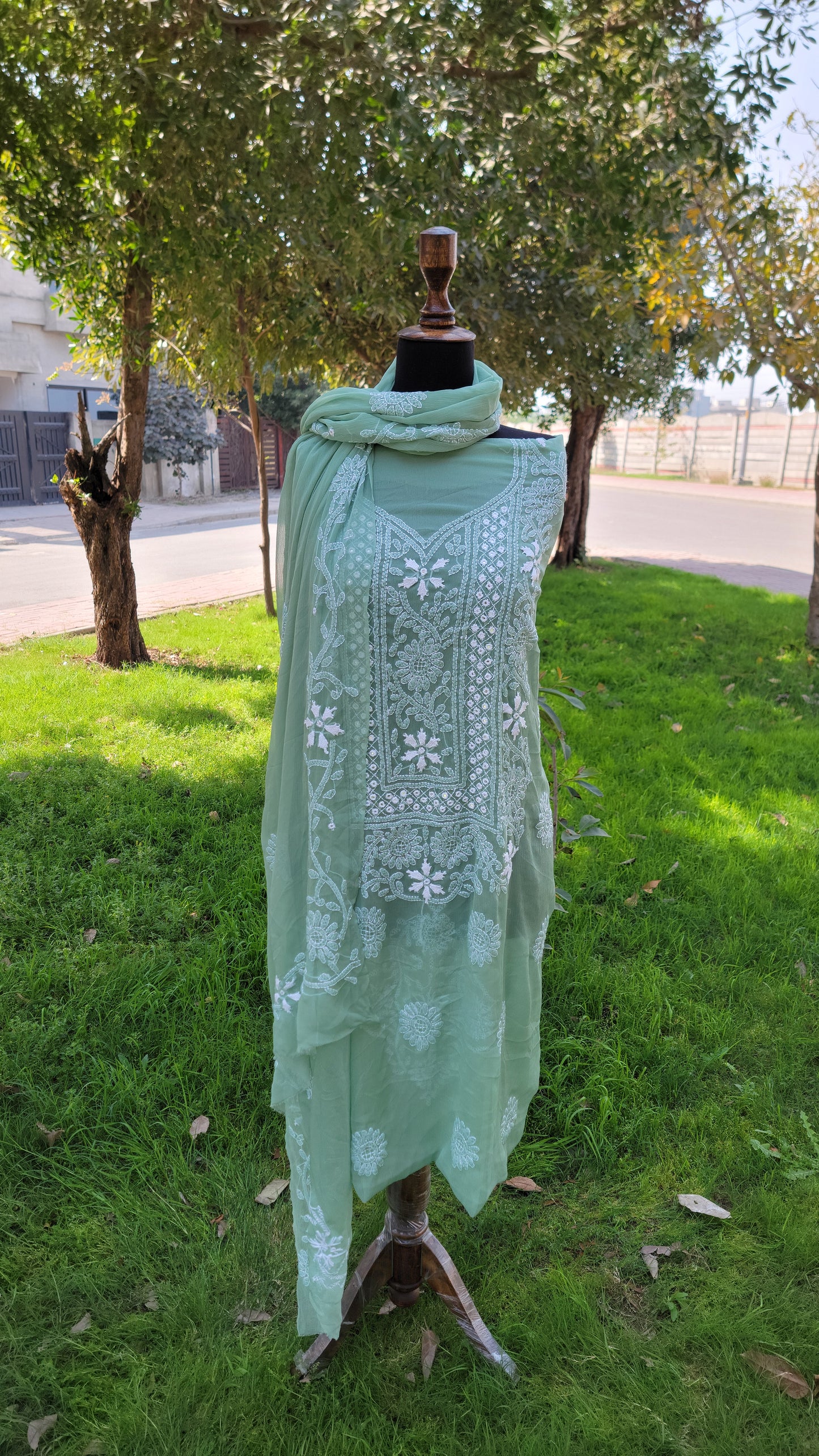 Chikankari Work Chiffon
