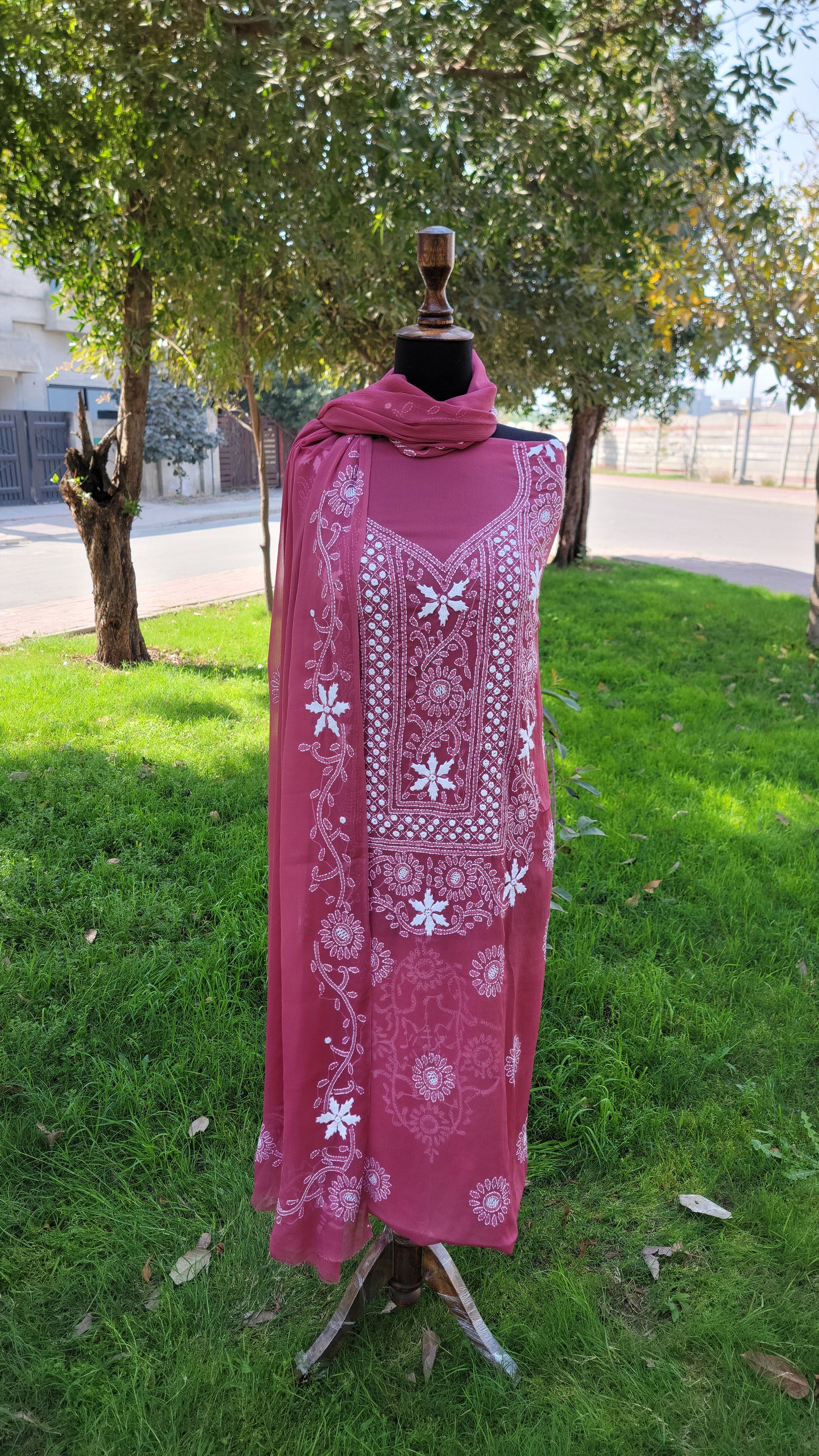 Chikankari Work Chiffon