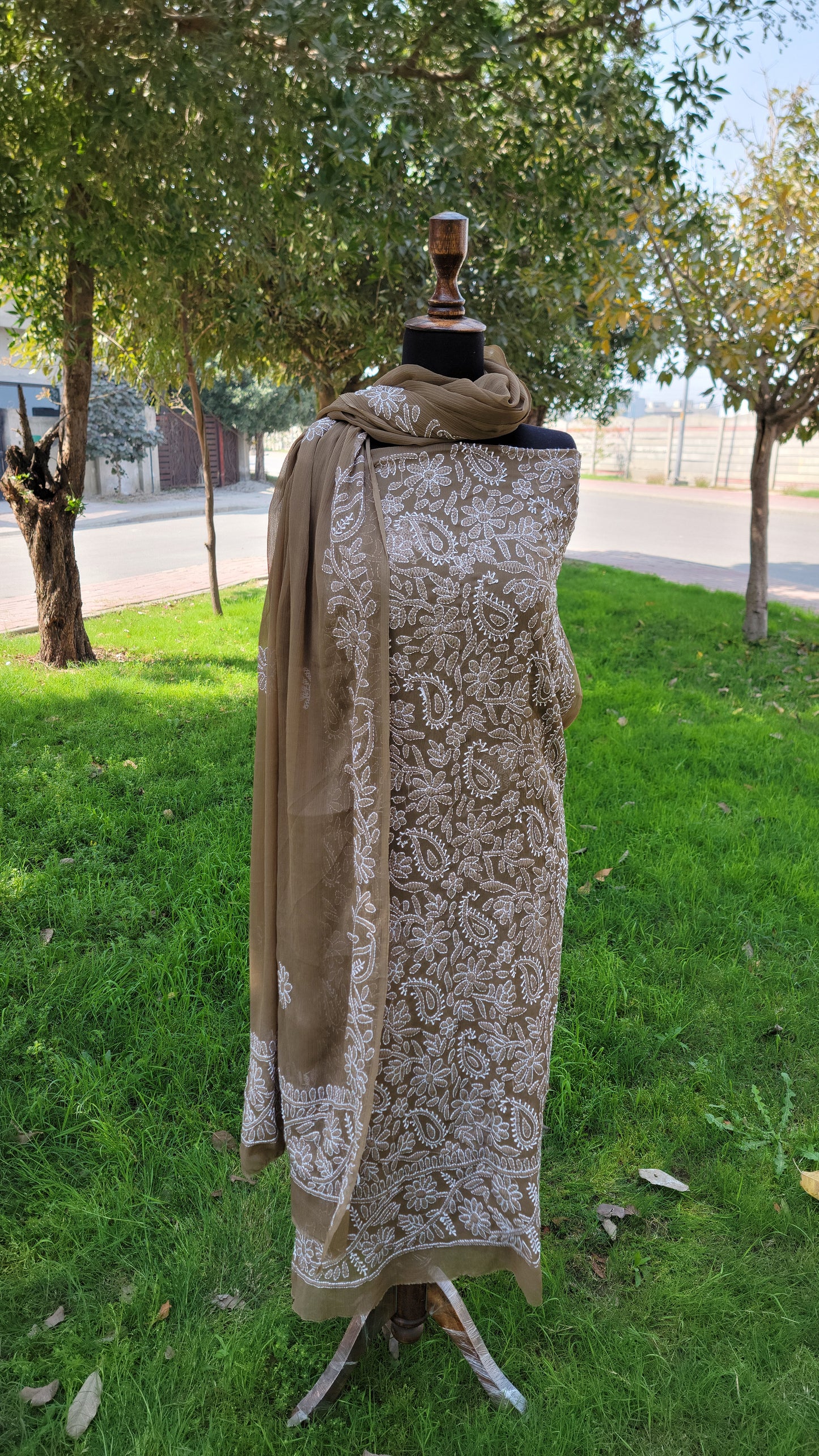 Chikankari Full Jaal work