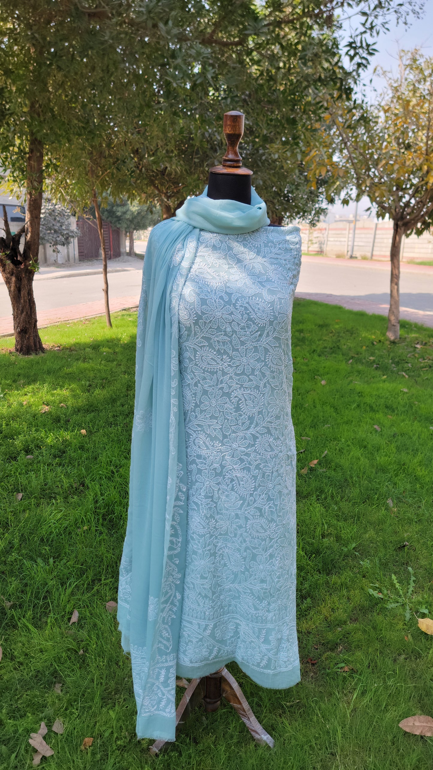 Chikankari Full Jaal work
