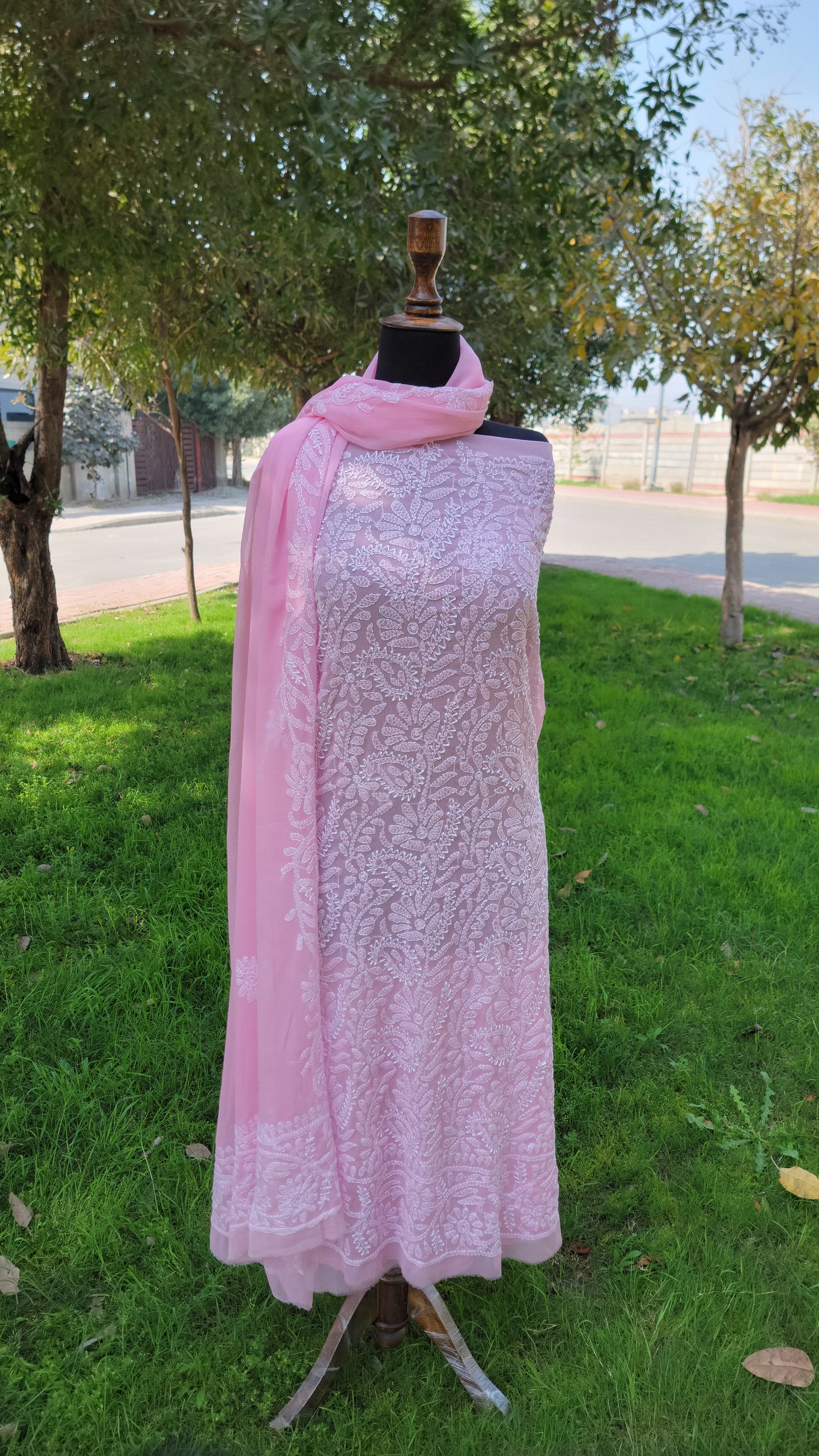 Chikankari Full Jaal work
