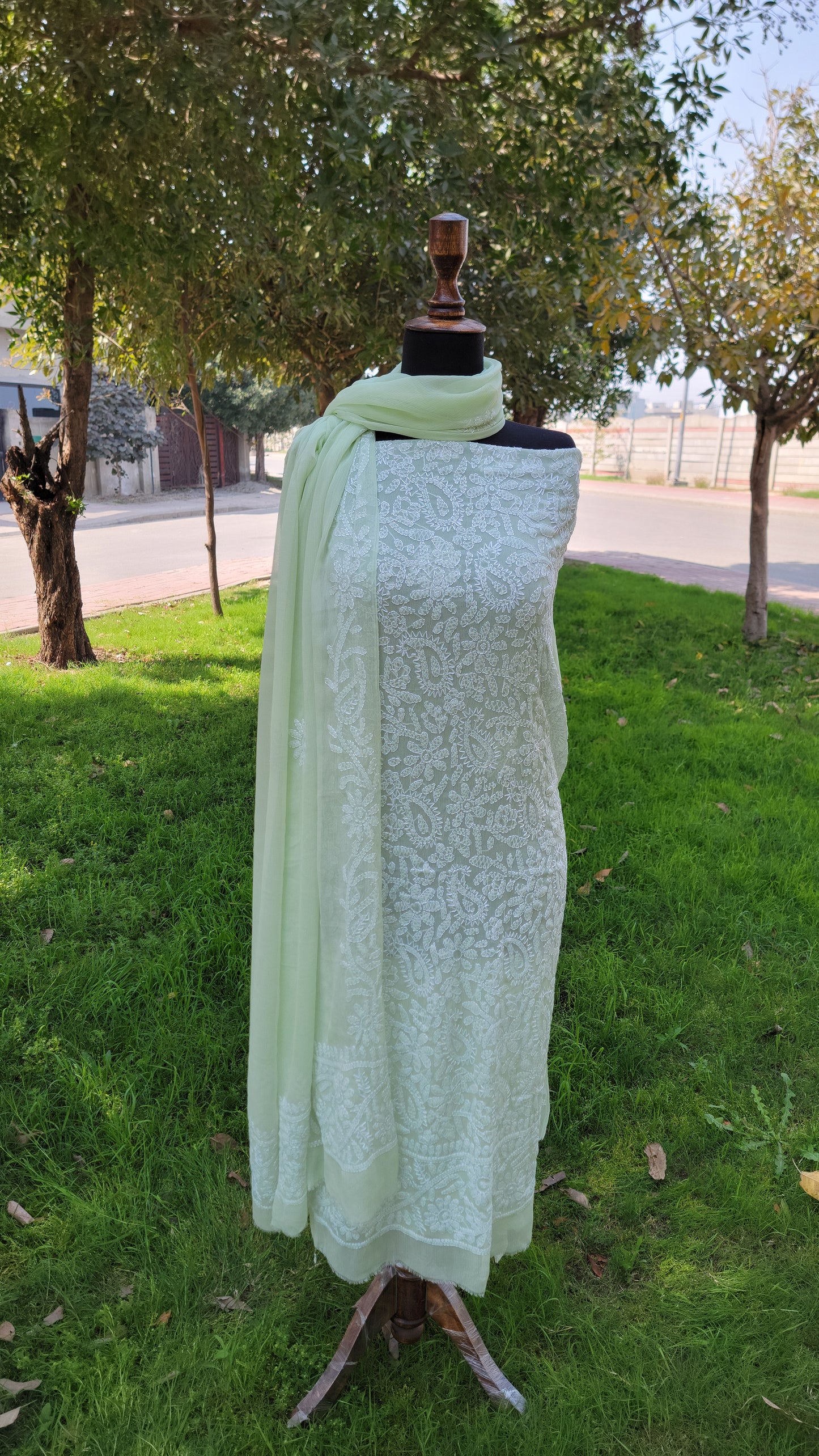 Chikankari Full Jaal work