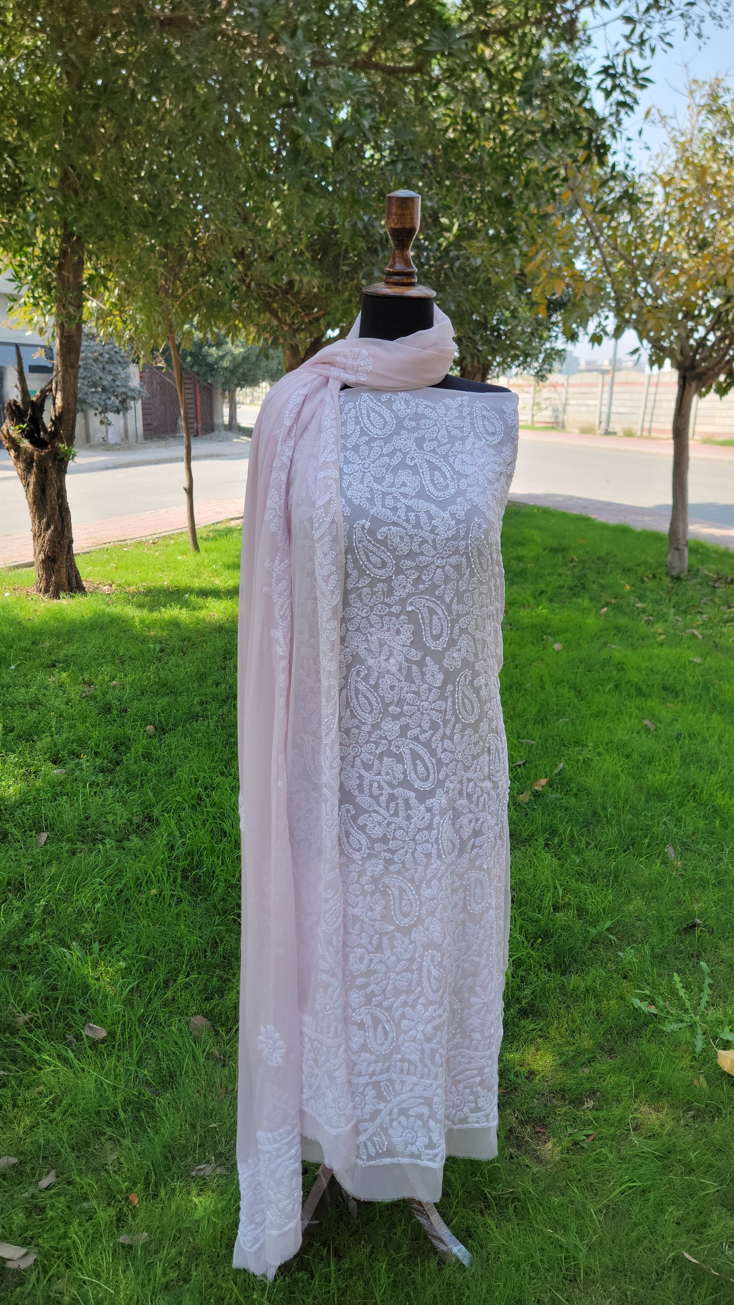 Chikankari Full Jaal work