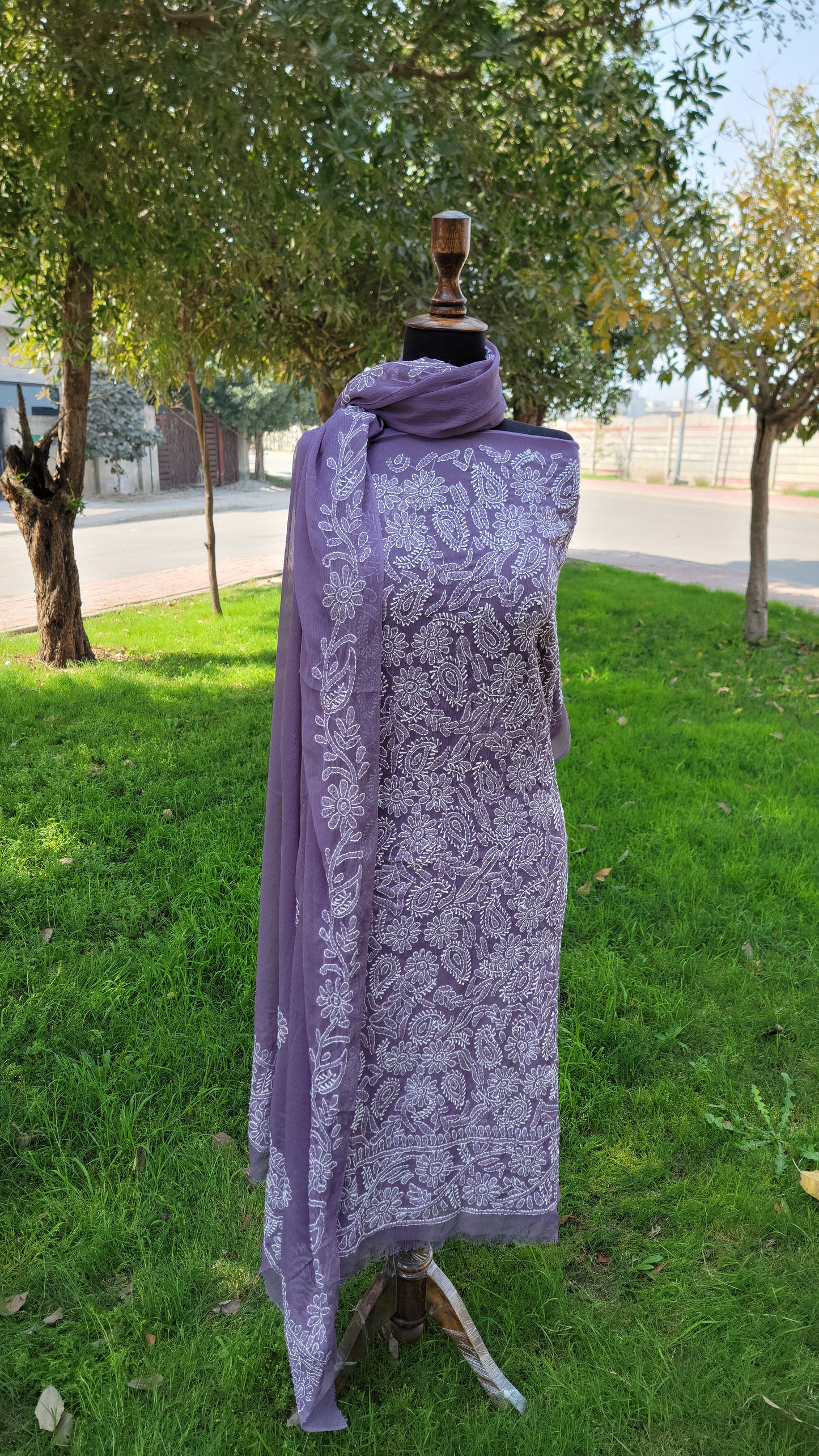 Chikankari Full Jaal work