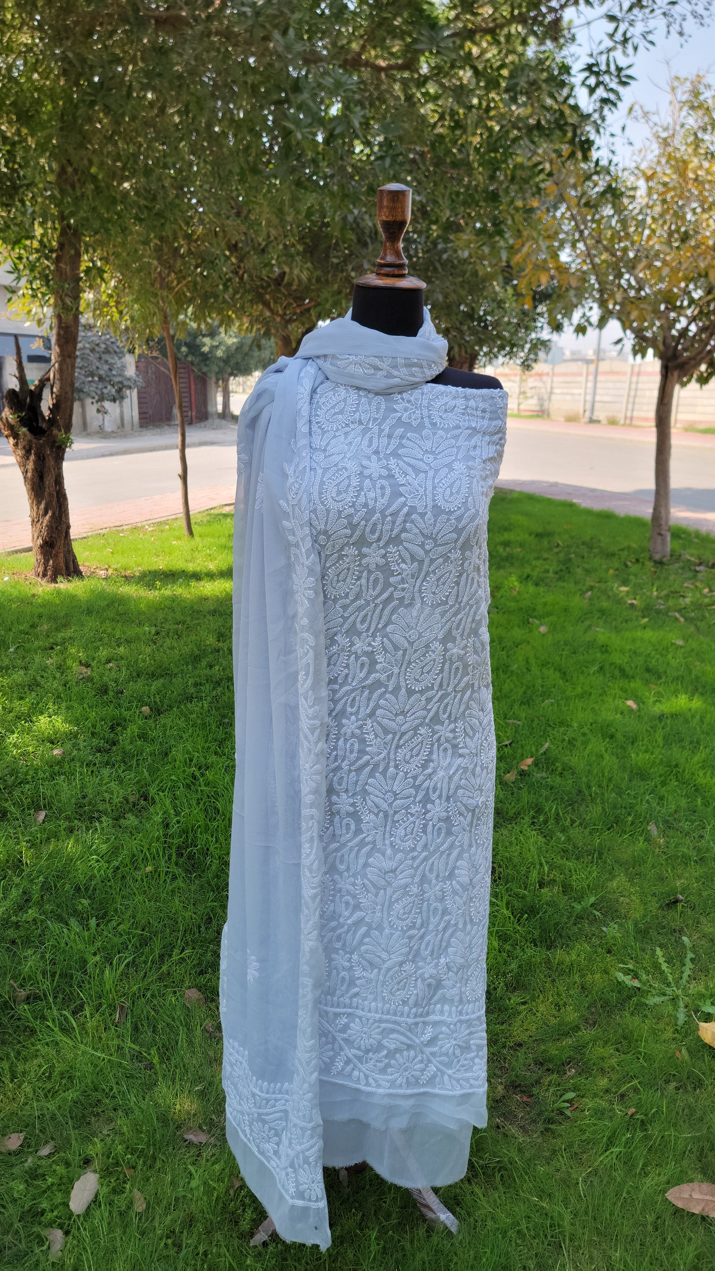 Chikankari Full Jaal work