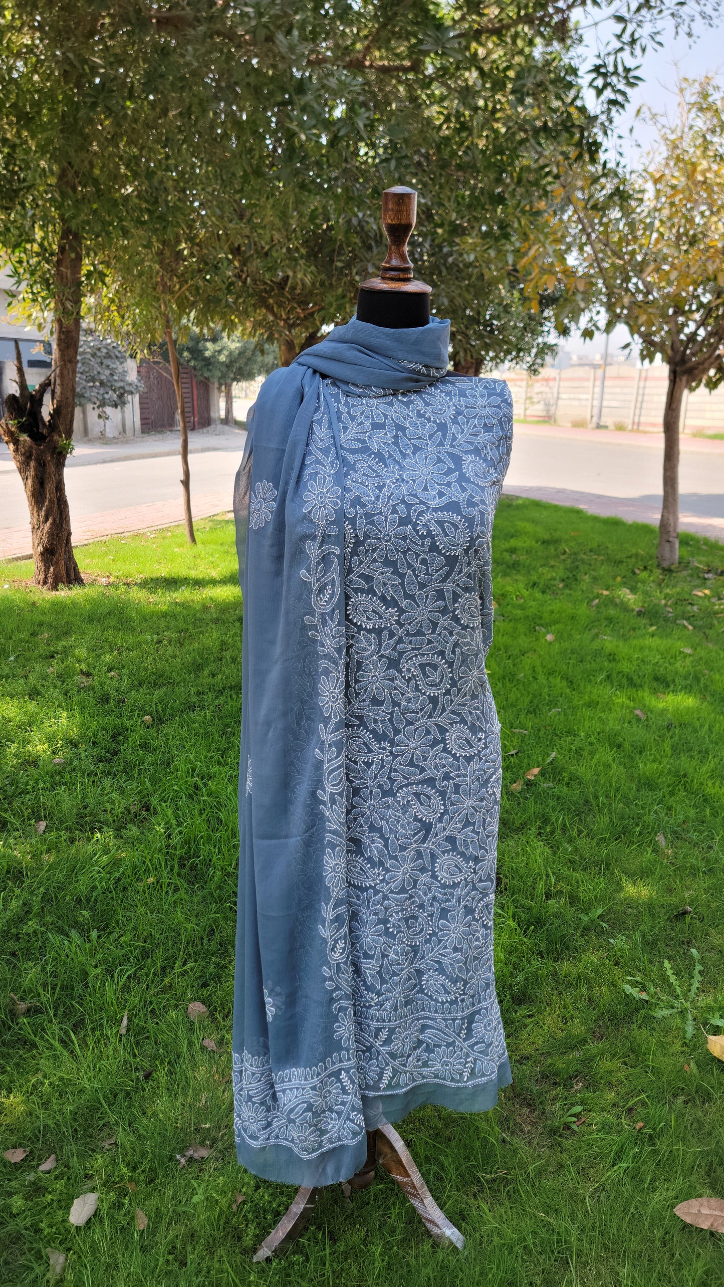 Chikankari Full Jaal work