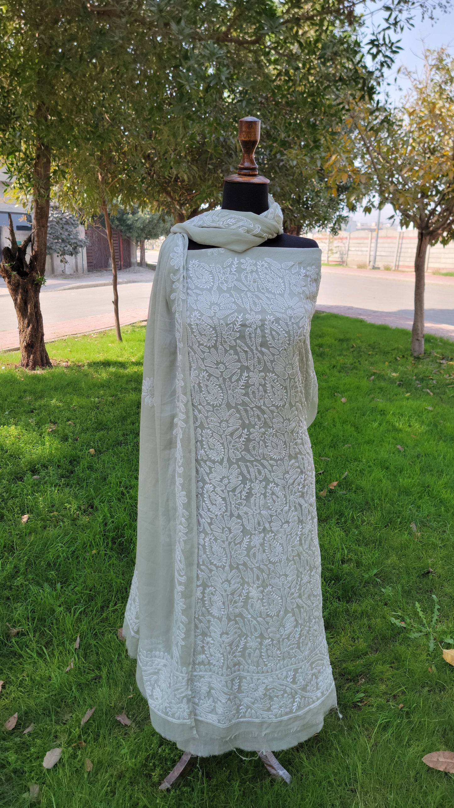 Chikankari Full Jaal work