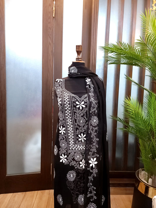 Chikankari Work Chiffon