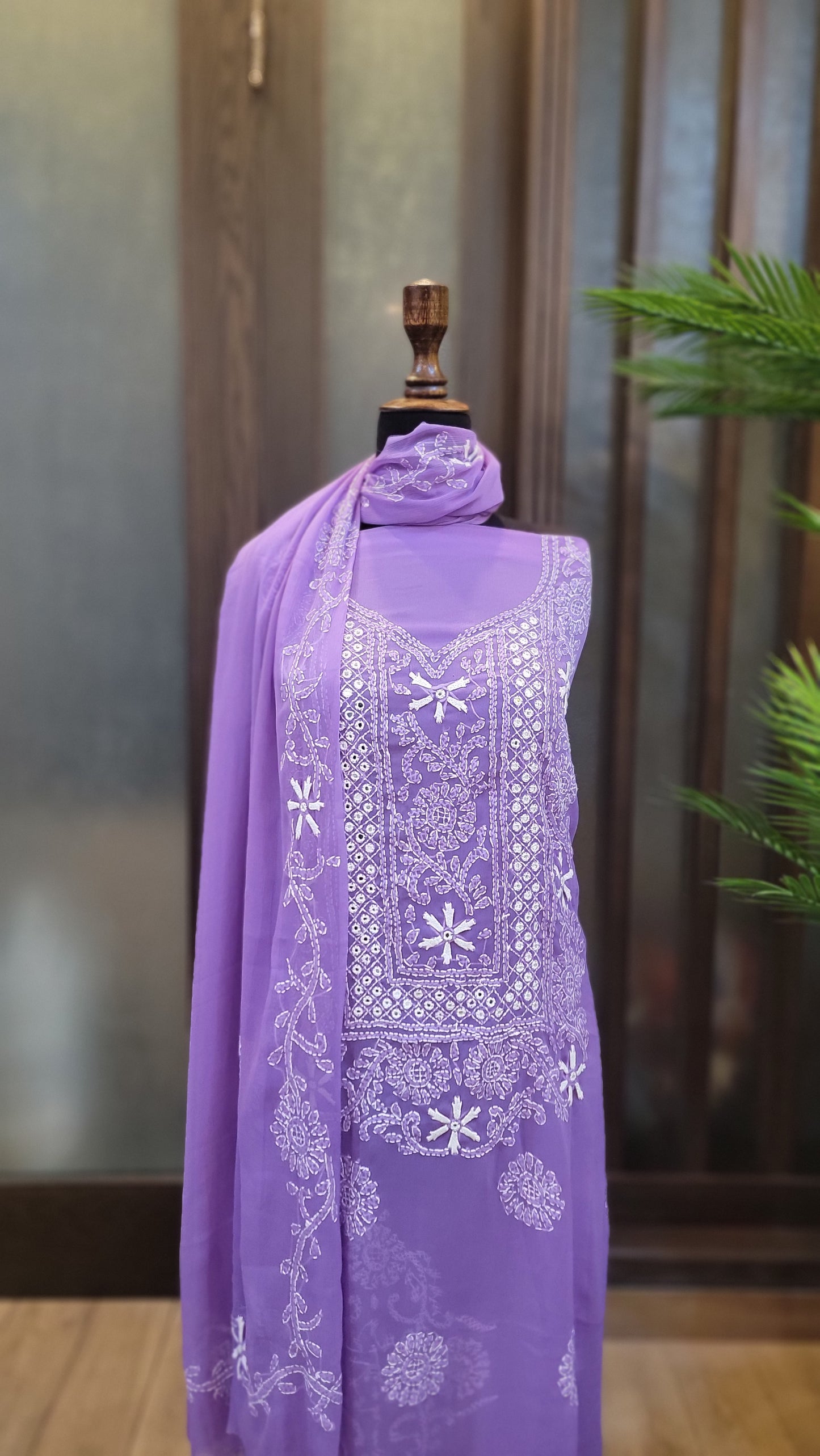 Chikankari Work Chiffon