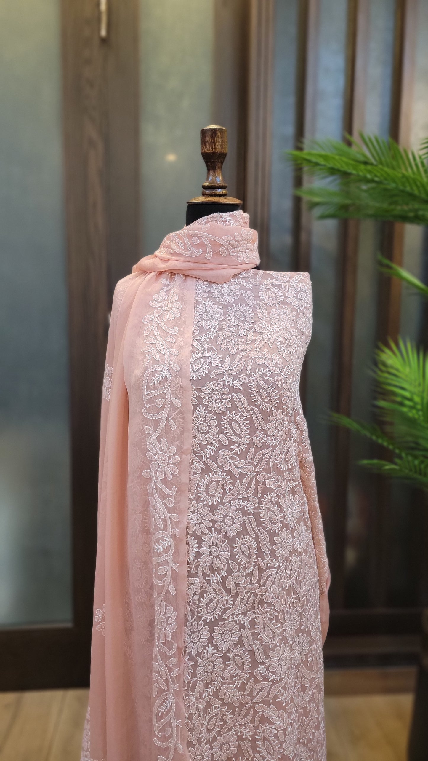 Chikankari Full Jaal work