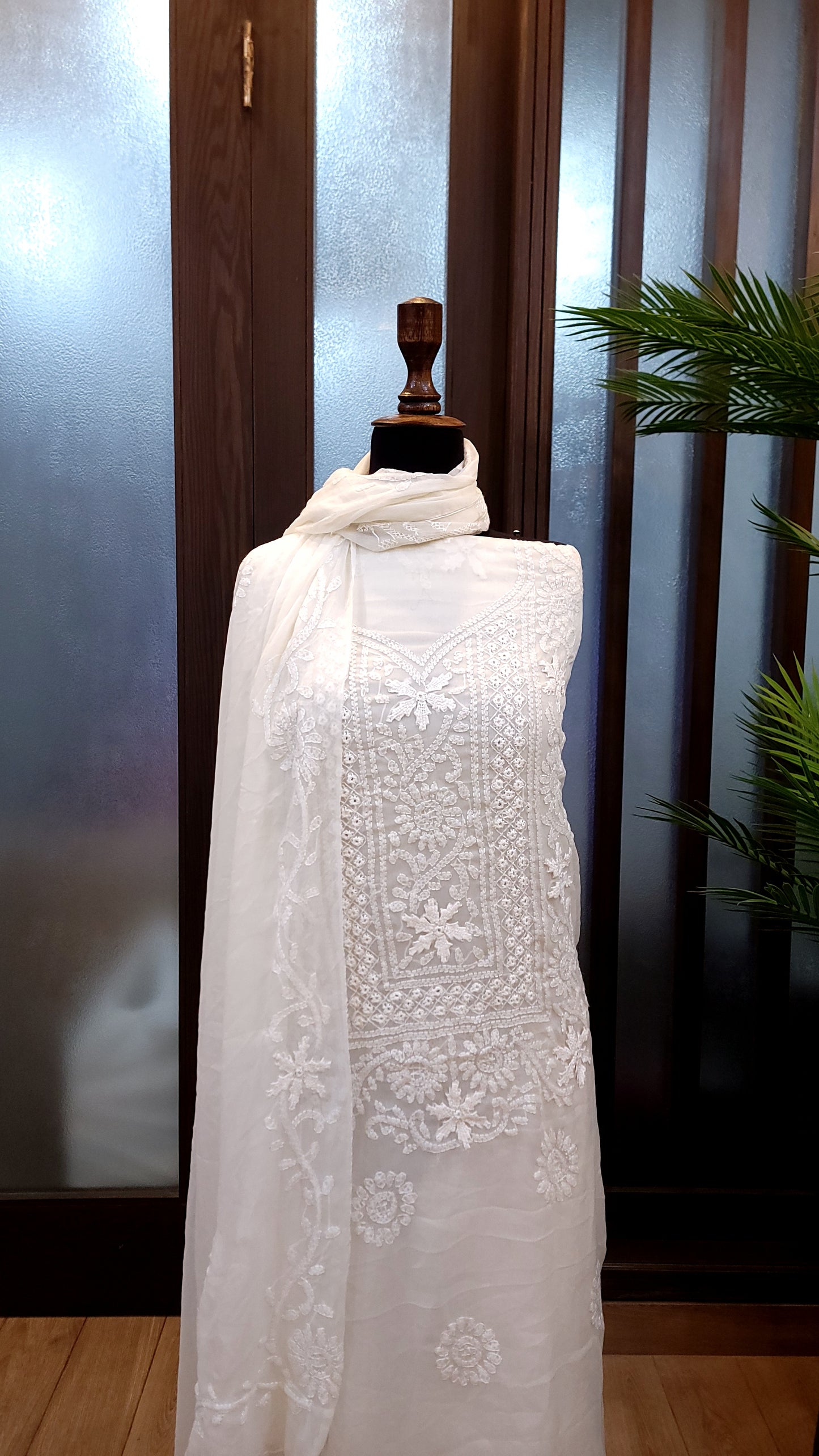 Chikankari Work Chiffon